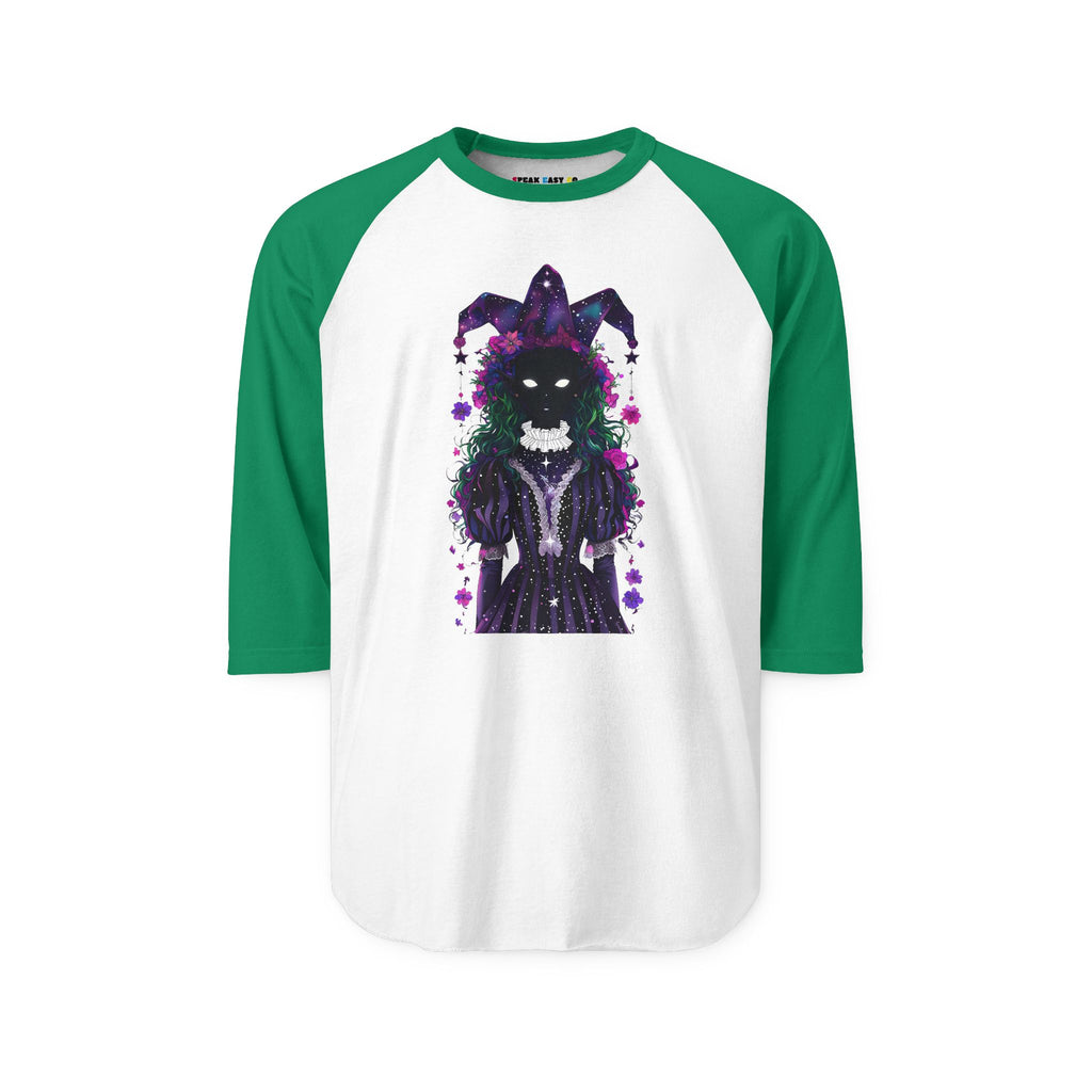 Mystical Joker 3/4th Sleeve Raglan Shirt