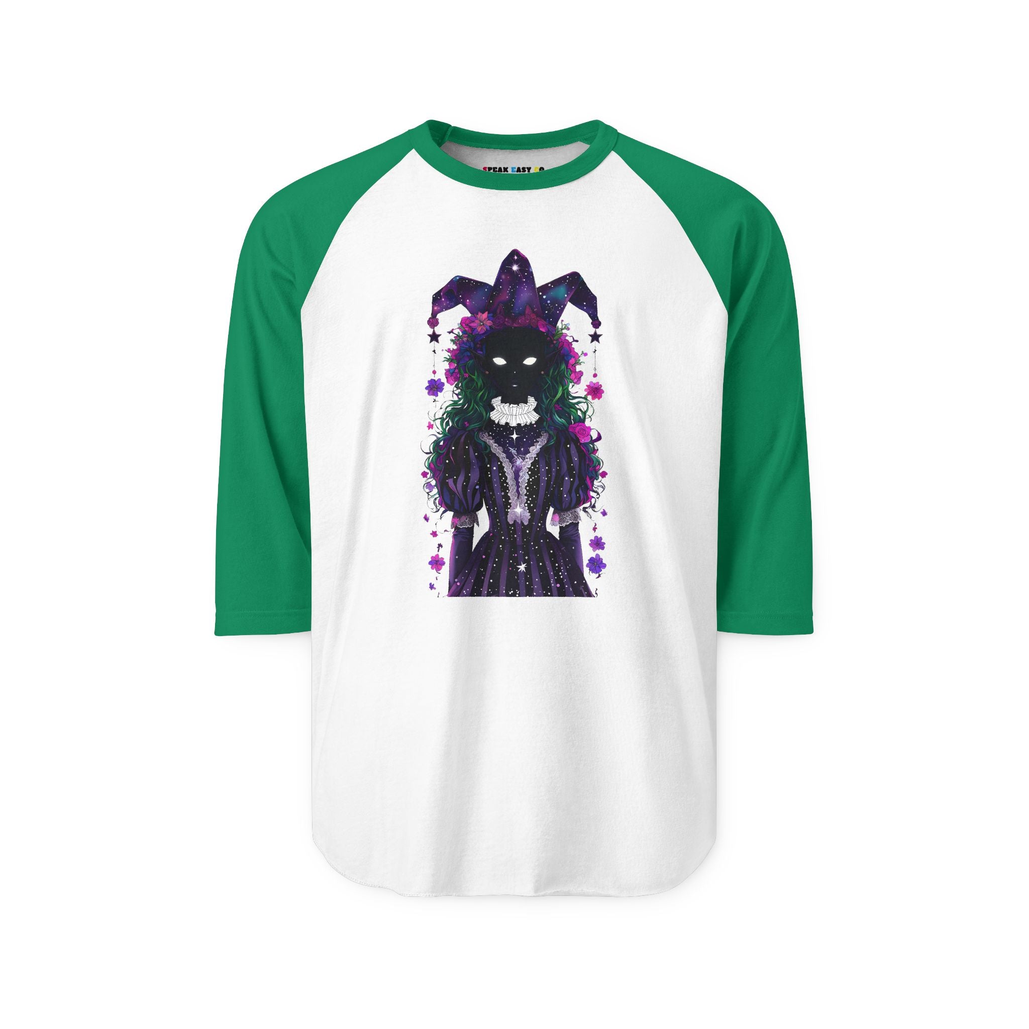 Mystical Joker 3/4th Sleeve Raglan Shirt