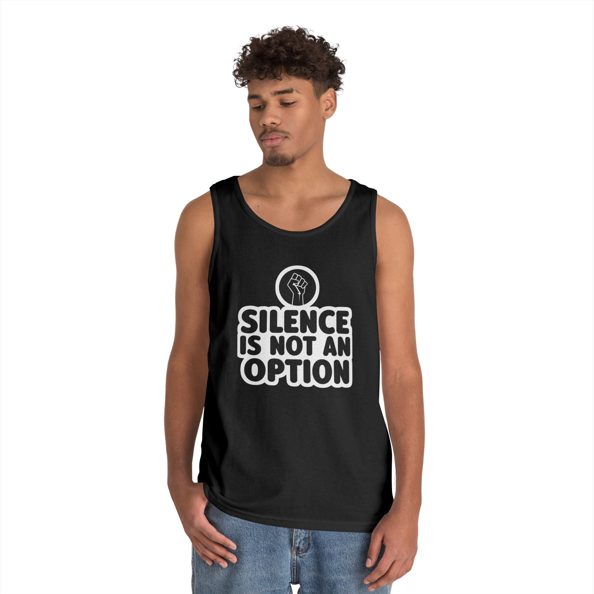 Protest Statement Tank Top - Unisex Heavy Cotton Tee, Activism Apparel, Gift for Advocates, Everyday Wear, Equality Message
