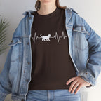 White Cat Heartbeat Tee