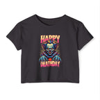 "Happy Deathday" Clown Cropped Tee