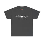 White Cat Heartbeat Tee