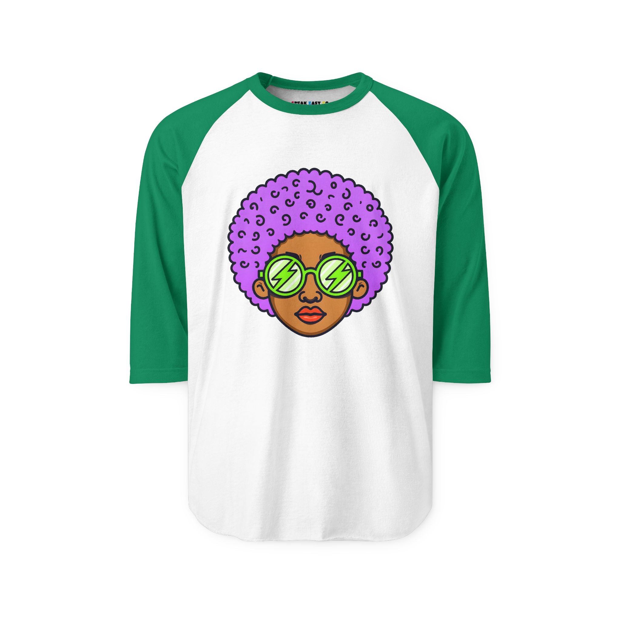Afro 3/4th Sleeve Raglan Shirt