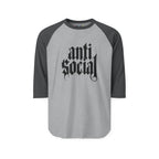 Anti-Social Three-Quarter Sleeve Raglan Shirt