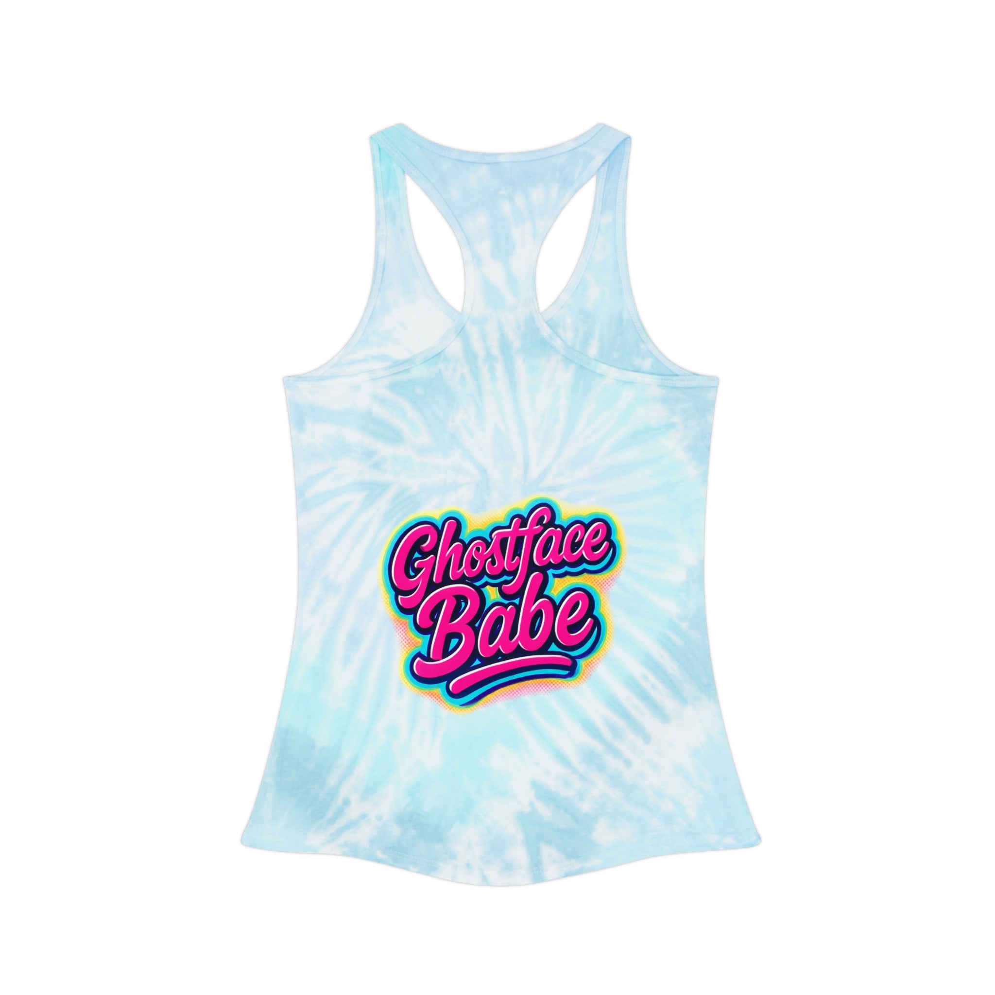 Ghostface Tie Dye Racerback Tank Top