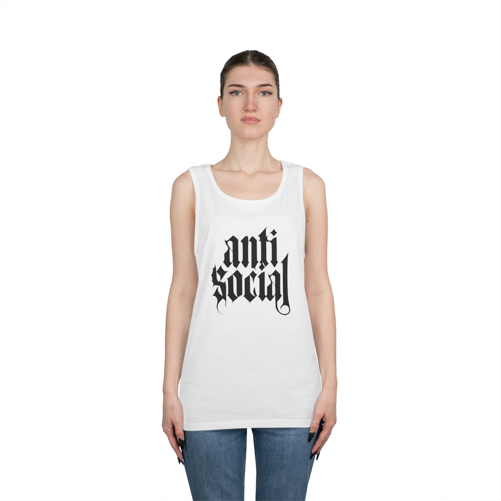 Anti-Social Heavy Cotton Tank Top