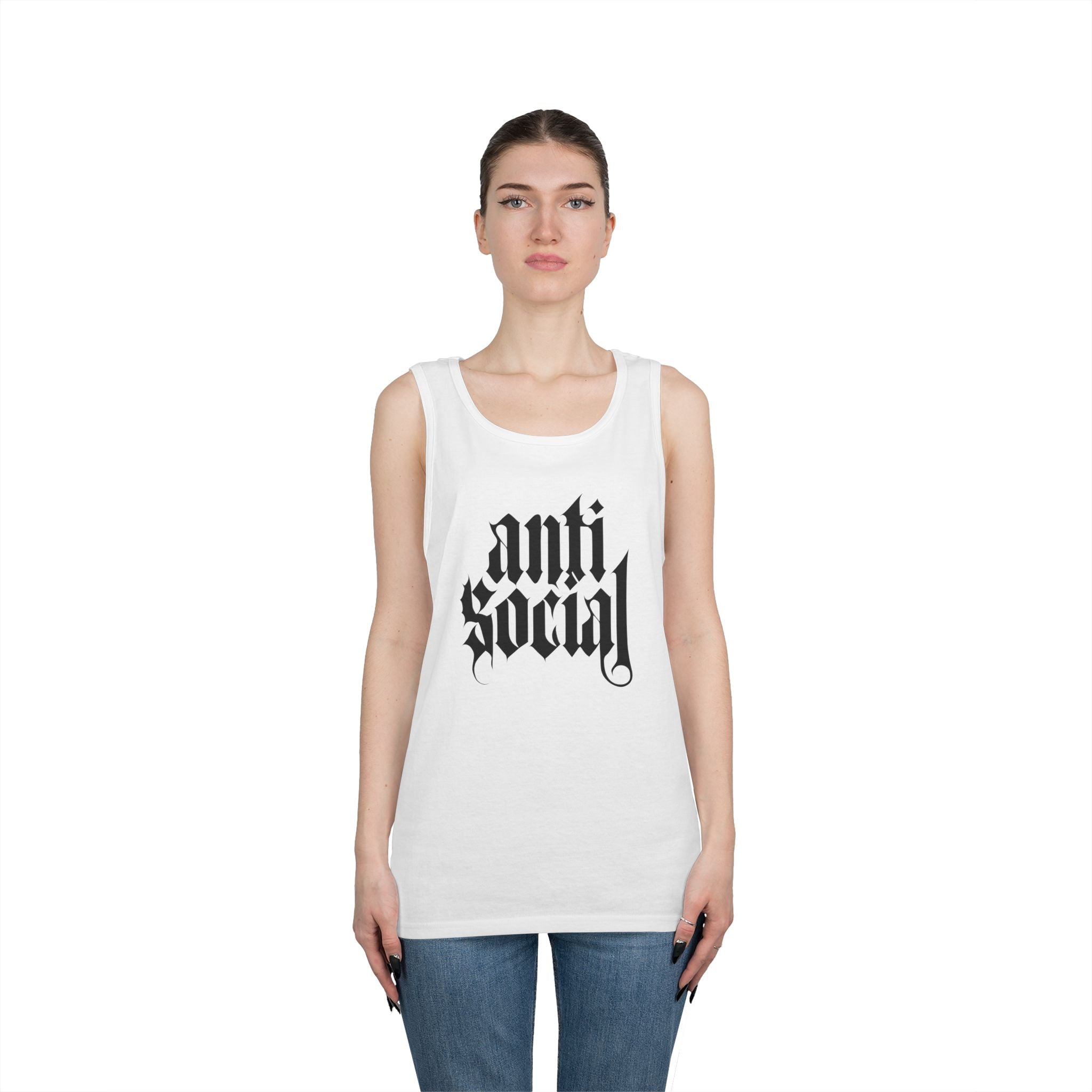 Anti-Social Heavy Cotton Tank Top