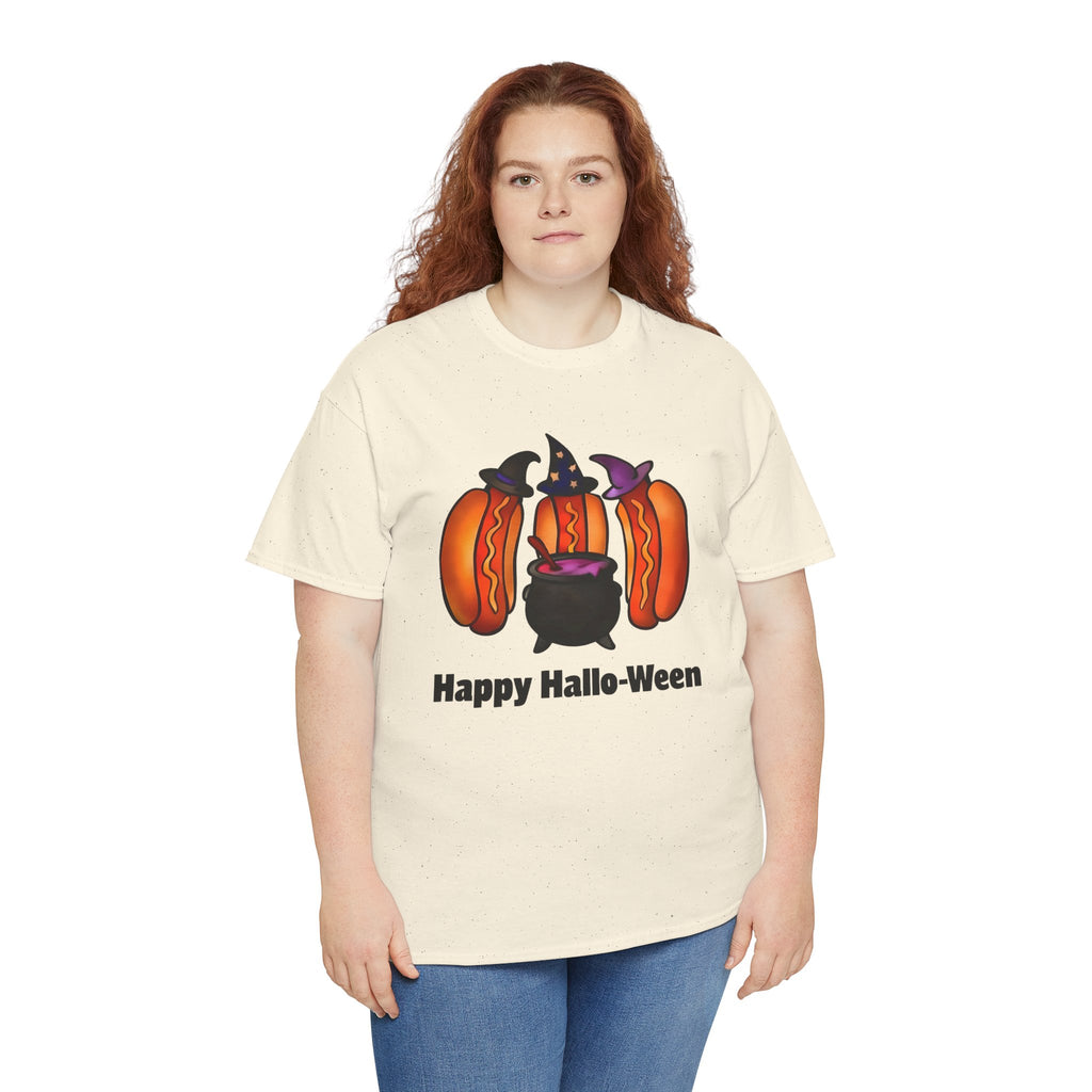 "Happy Hallo-Ween" Hotdog Witches Tee