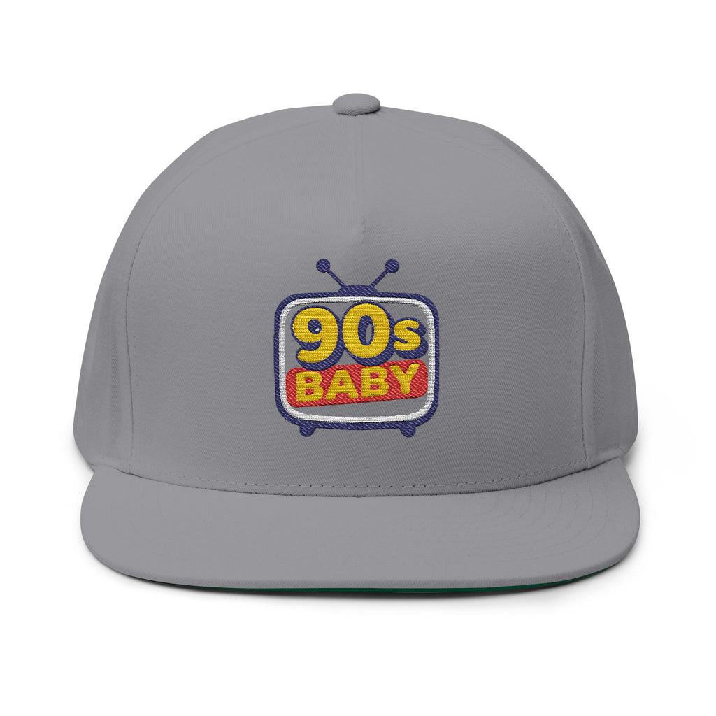 90s Baby Flat Bill Cap - Embroidered