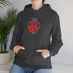 Edgy Bunny Heart Hoodie