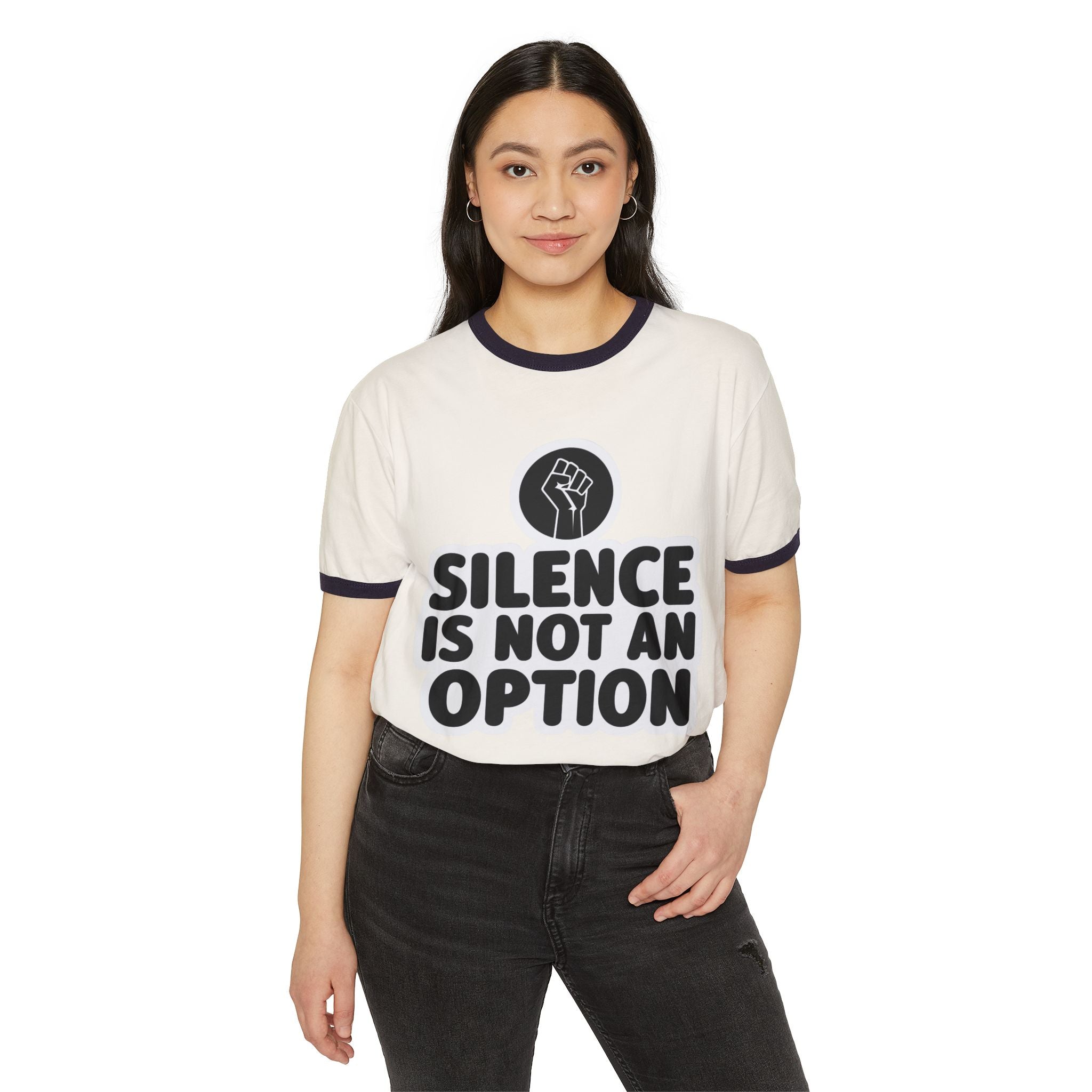 "Silence is Not an Option" Ringer Tee