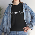 White Cat Heartbeat Tee
