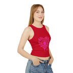Spiderweb Heart Cropped Tank
