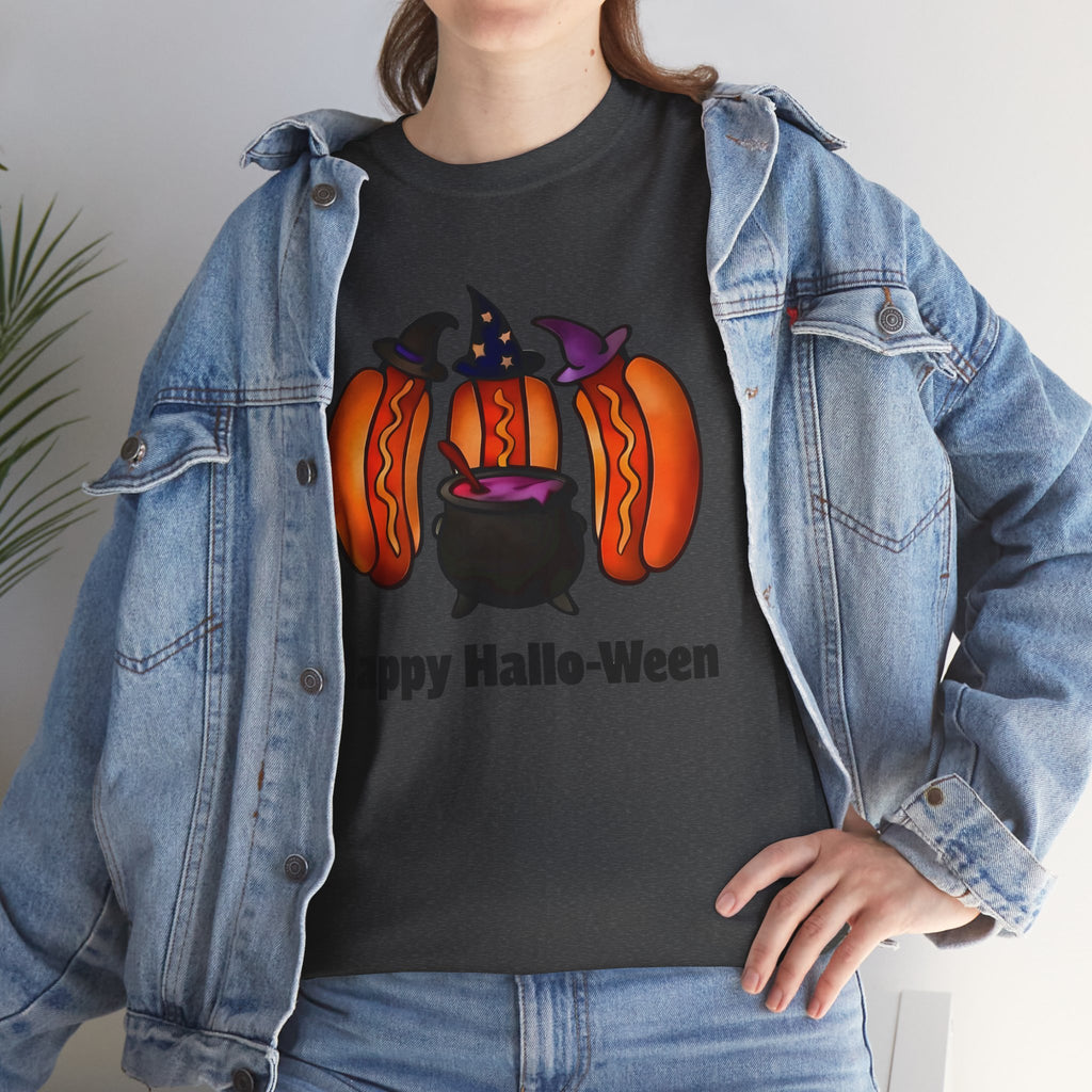 "Happy Hallo-Ween" Hotdog Witches Tee