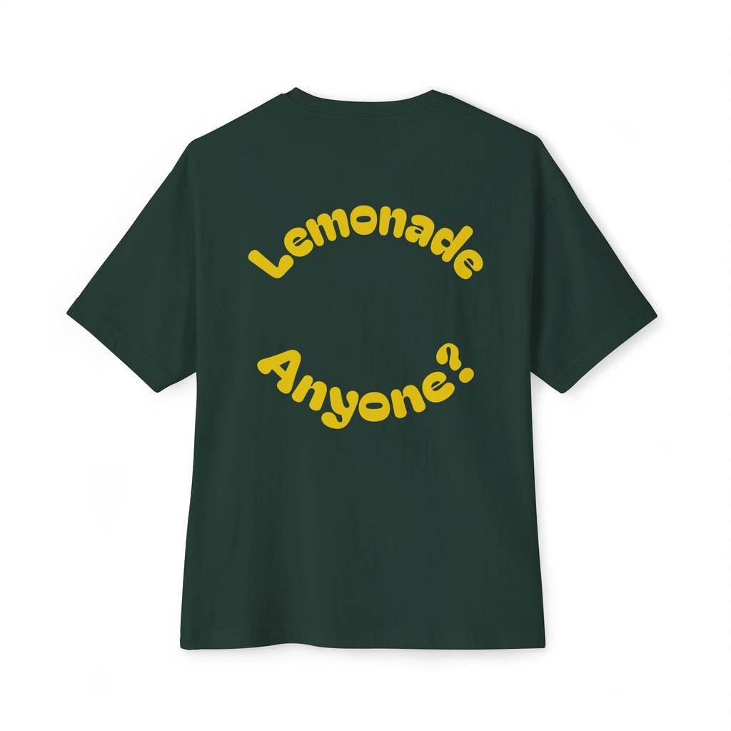 Humorous Oversized Tee - Squeeze Me, Lemonade Anyone?