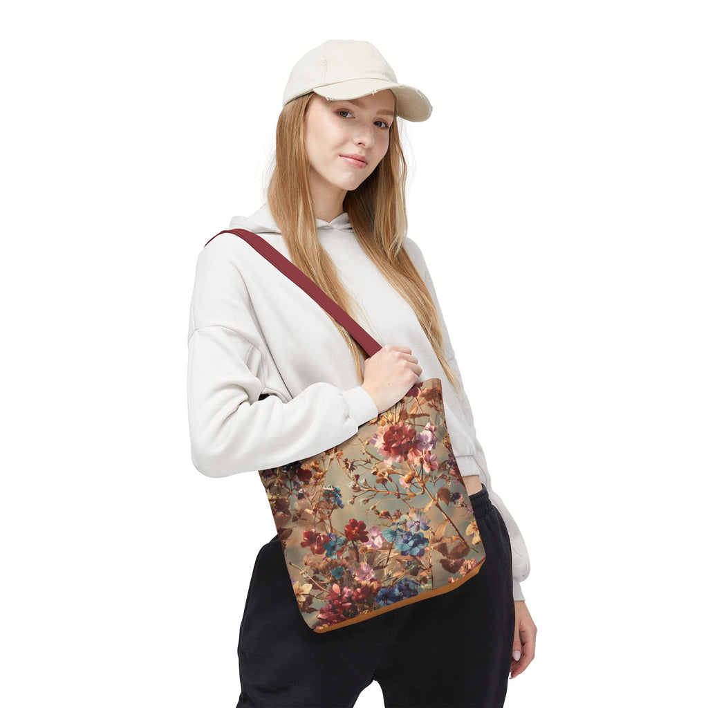 Floral Print Tote Bag