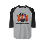 "Happy Hallo-Ween" Hotdog Witches 3/4th Sleeve Raglan Shirt