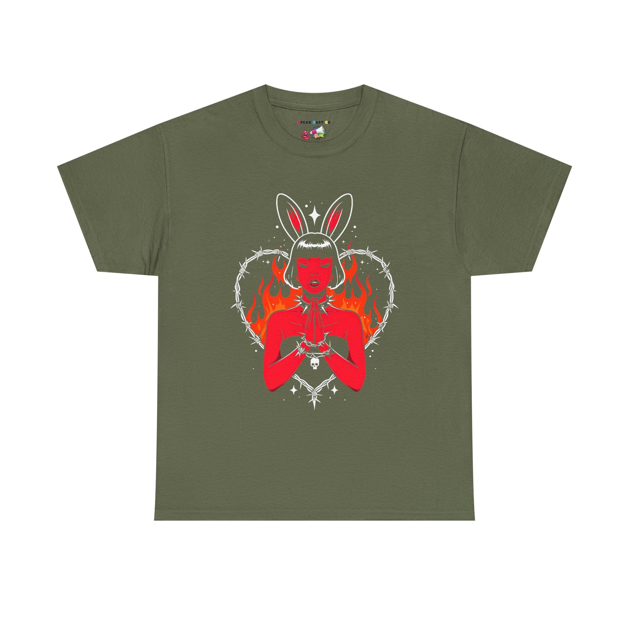 Edgy Bunny Heart Tee