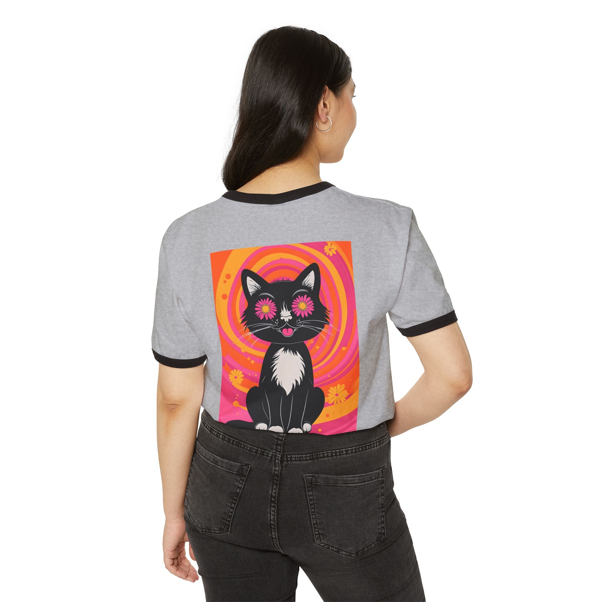 Ringer Tee-Disco Kitty