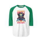 "Happy Deathday" Clown 3/4th Sleeve Raglan Shirt