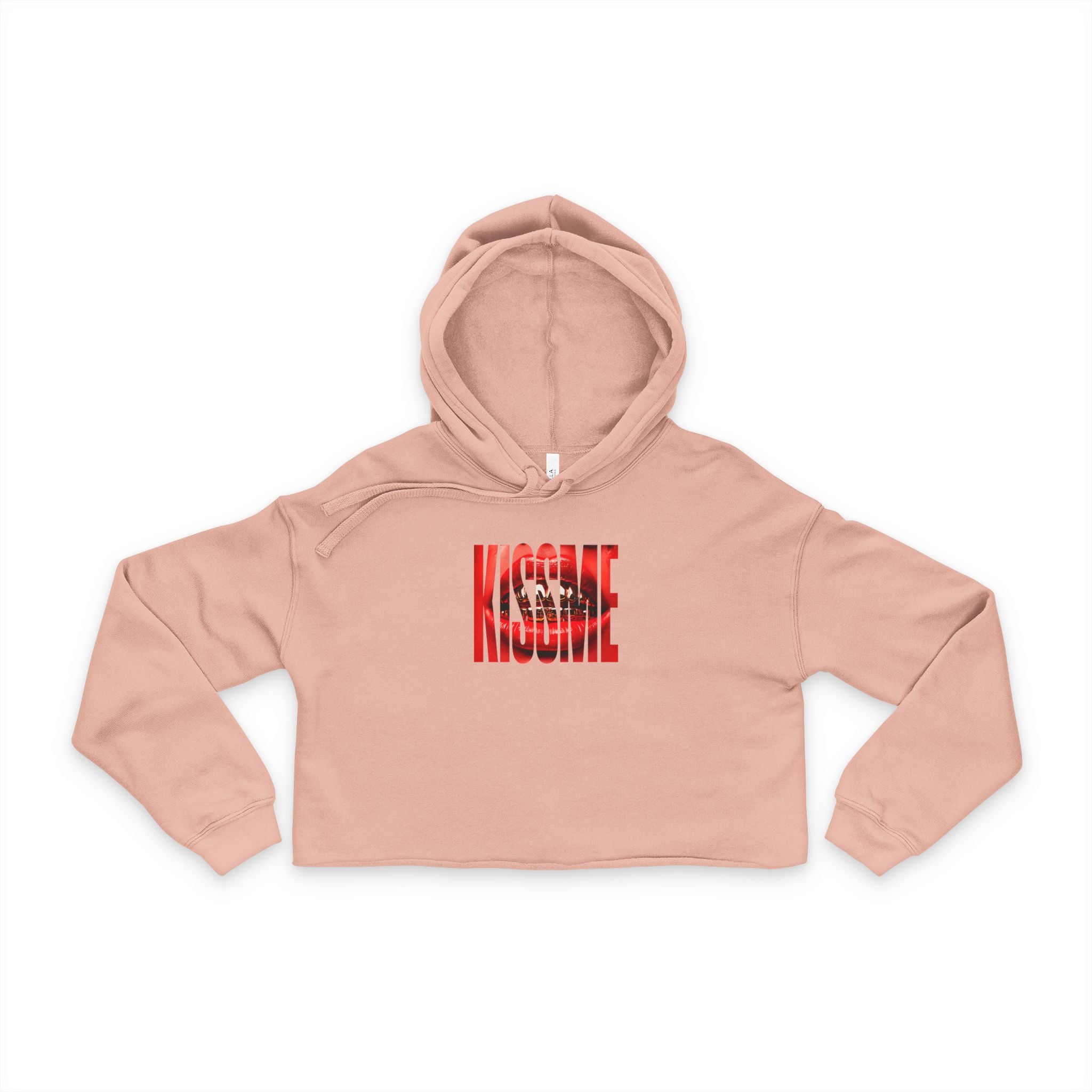 "Kiss Me" Cropped Hoodie