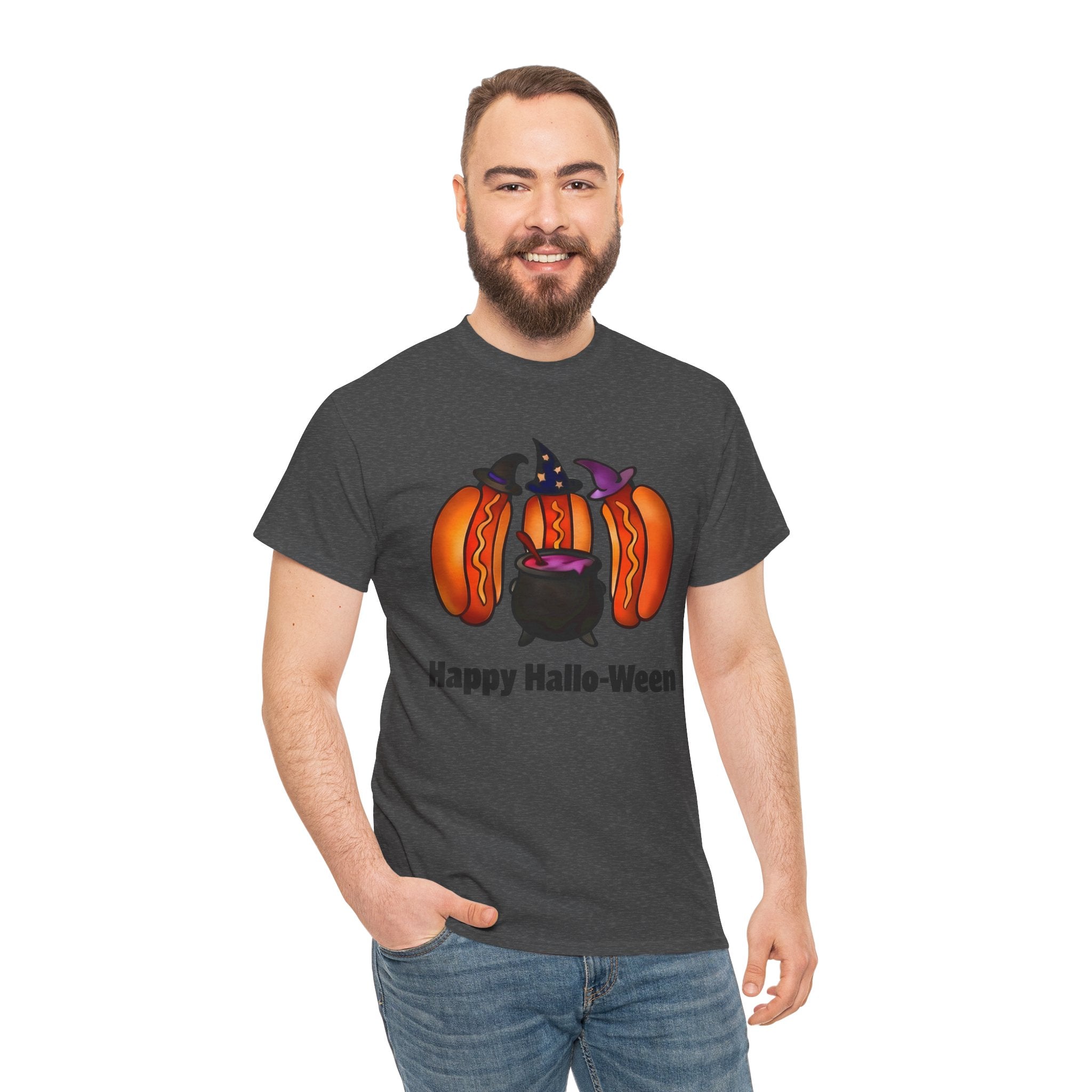 "Happy Hallo-Ween" Hotdog Witches Tee