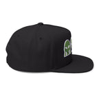 Alien Embroidered Flat Bill Cap