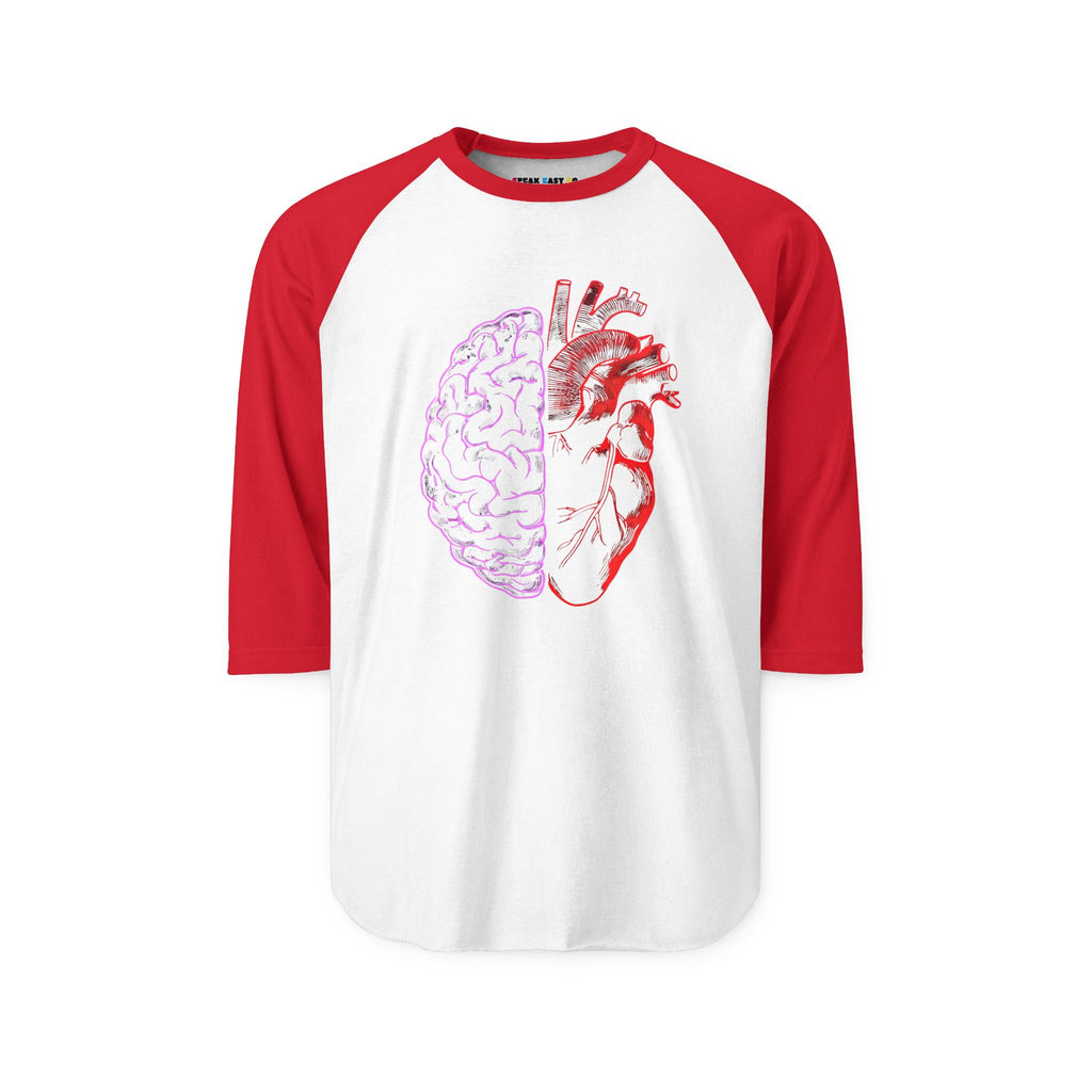 Heart & Brain 3/4th Sleeve Raglan Shirt