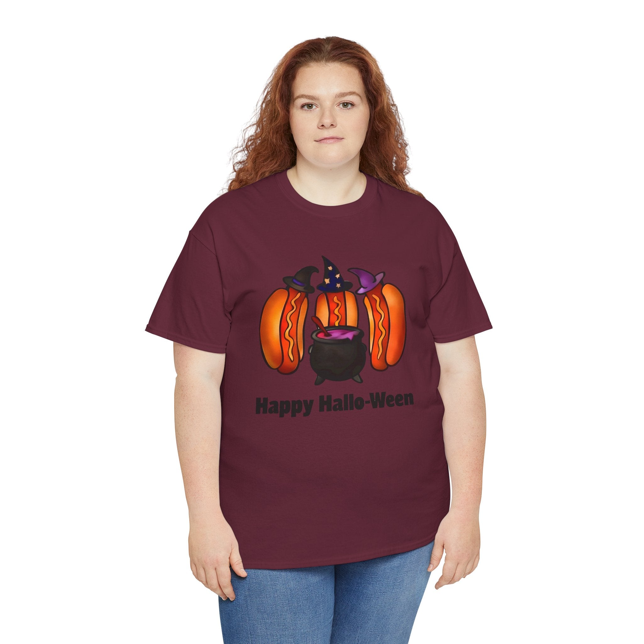 "Happy Hallo-Ween" Hotdog Witches Tee