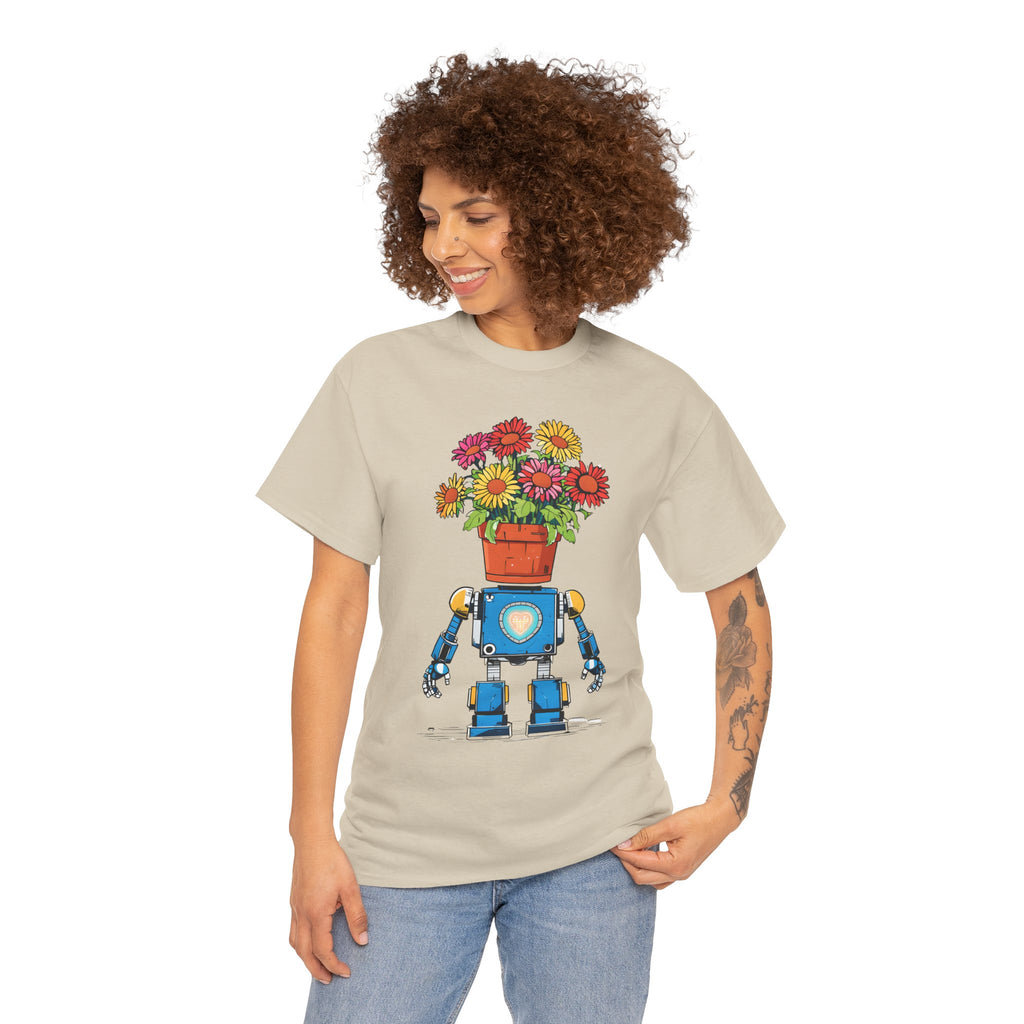 Robot Flower Power Tee