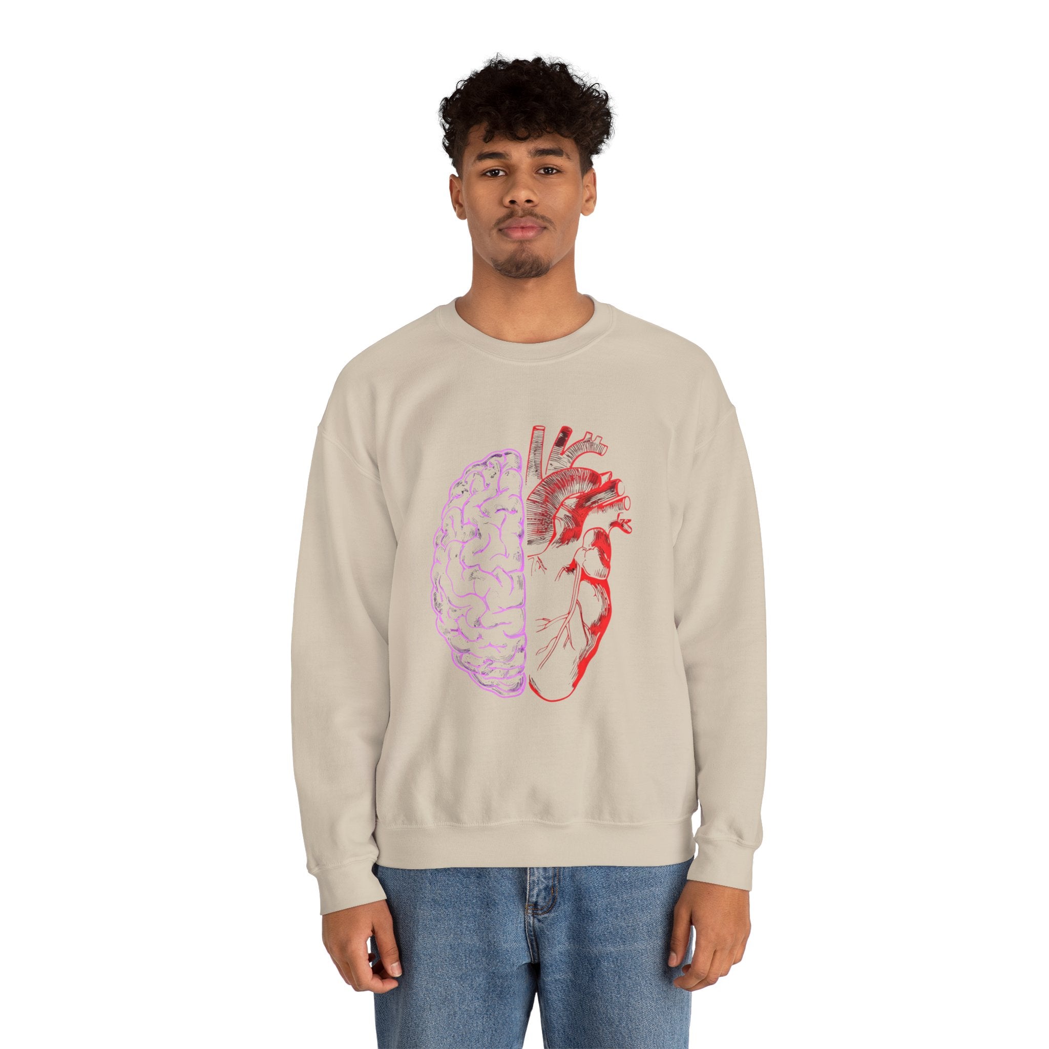 Heart & Brain Crewneck Sweatshirt