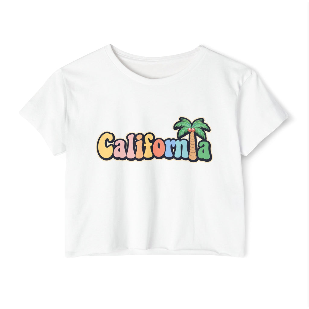 California Palm Tree Cropped Tee
