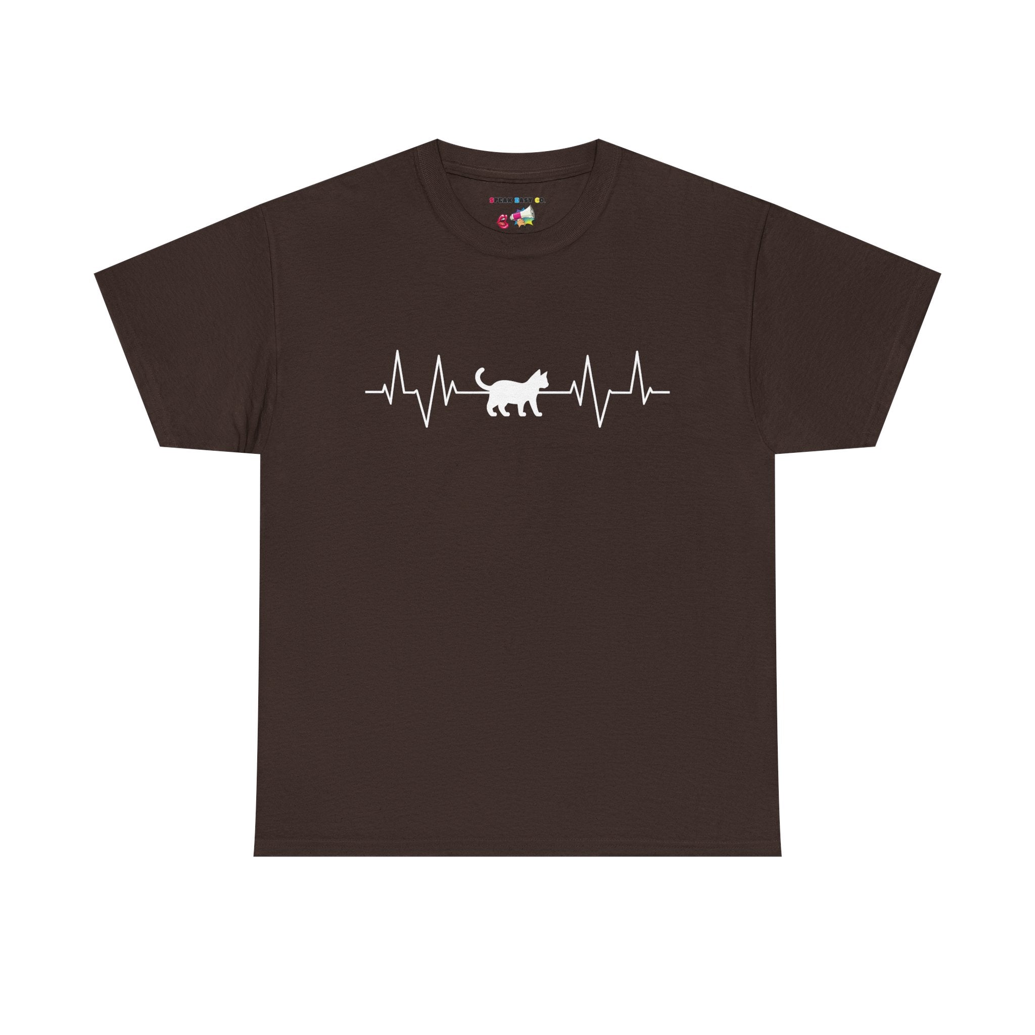 White Cat Heartbeat Tee