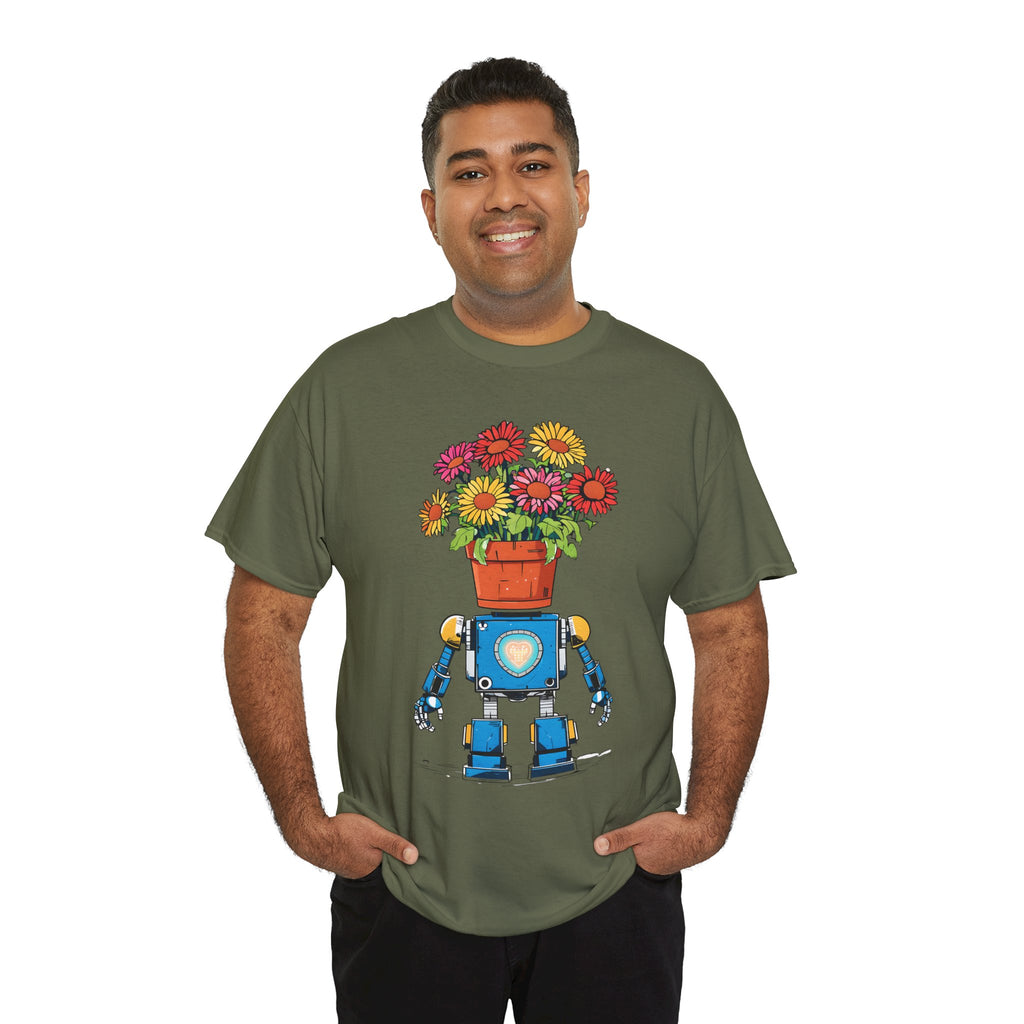 Robot Flower Power Tee