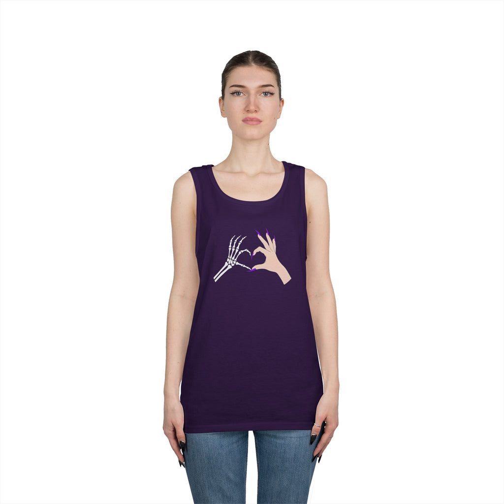 Skeleton Hand Heart Tank