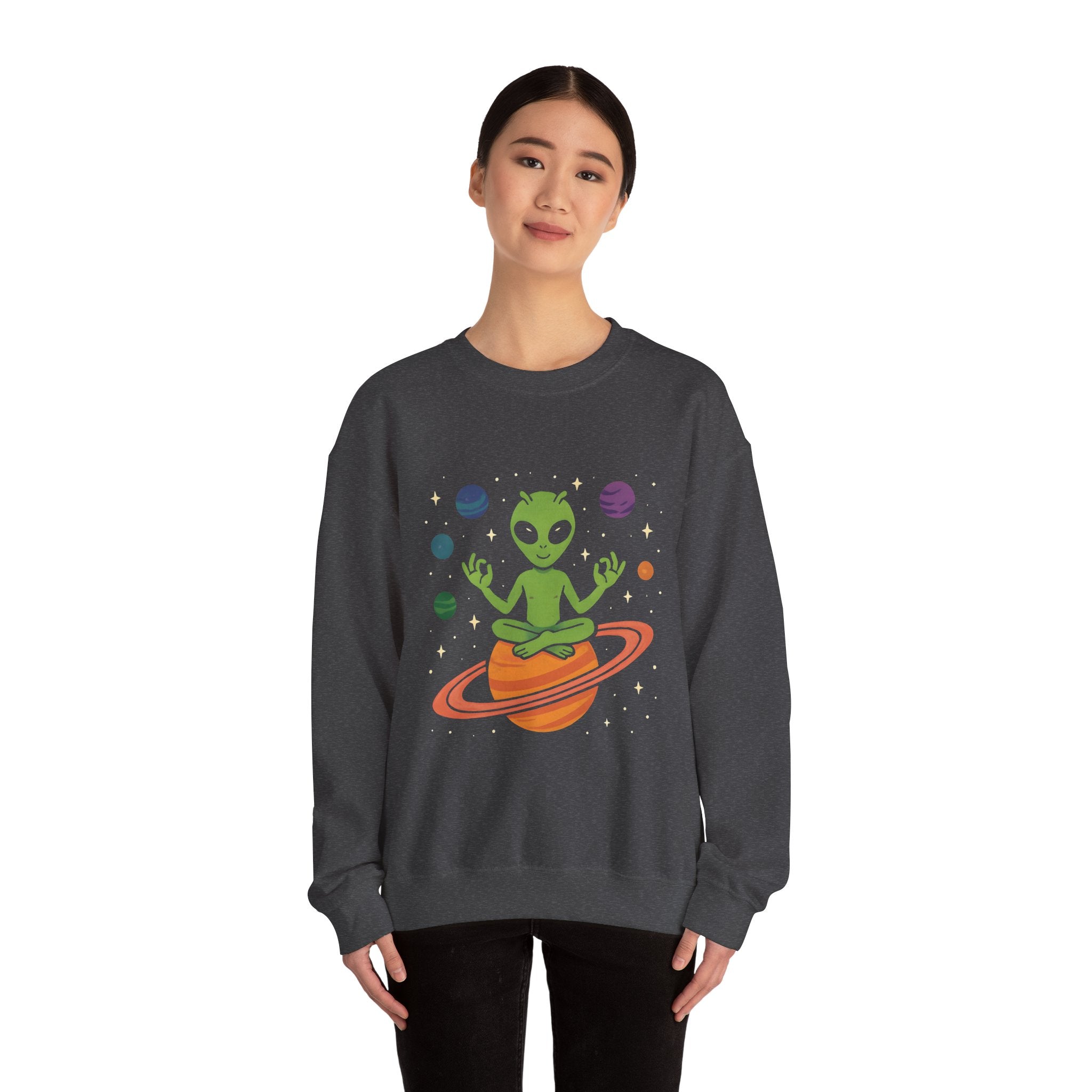 Galactic Alien Crewneck Sweatshirt