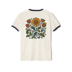 Retro Floral Ringer T-Shirt | Groovy