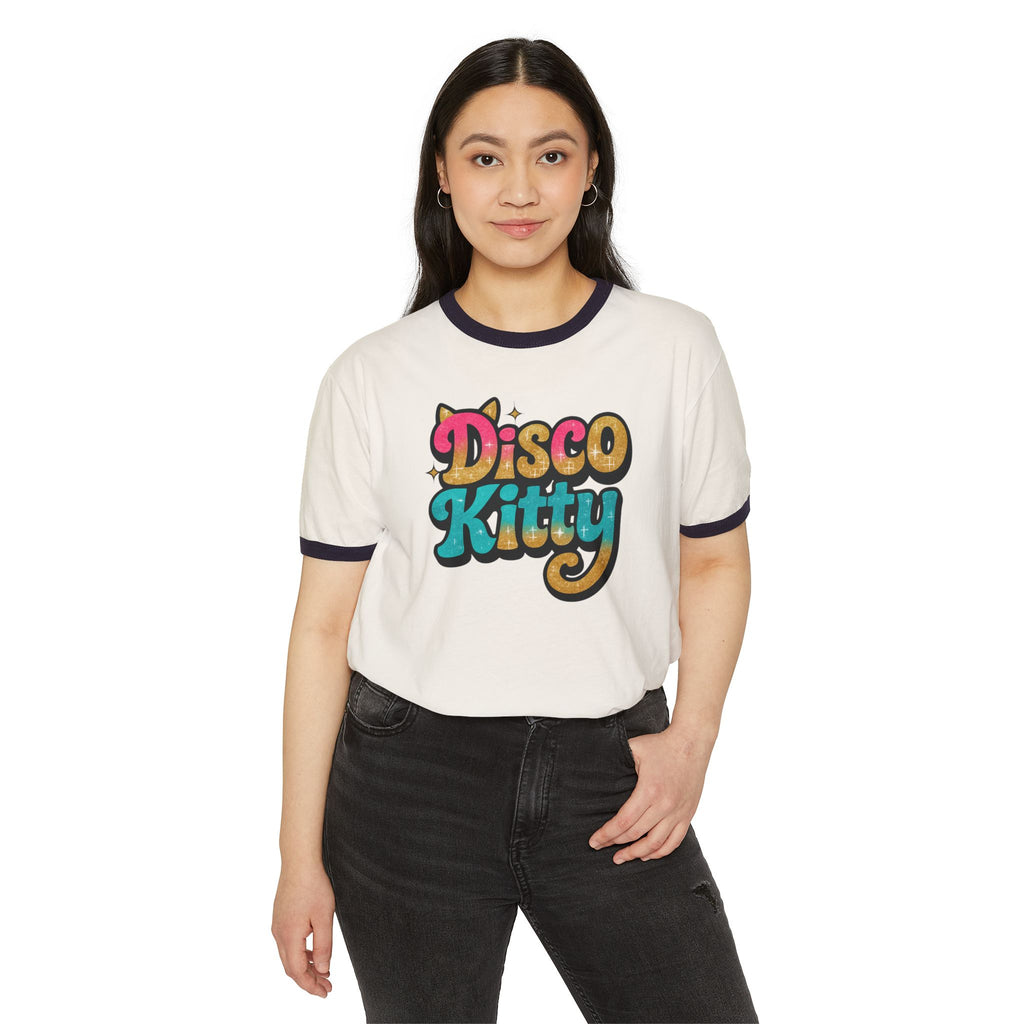 Ringer Tee-Disco Kitty