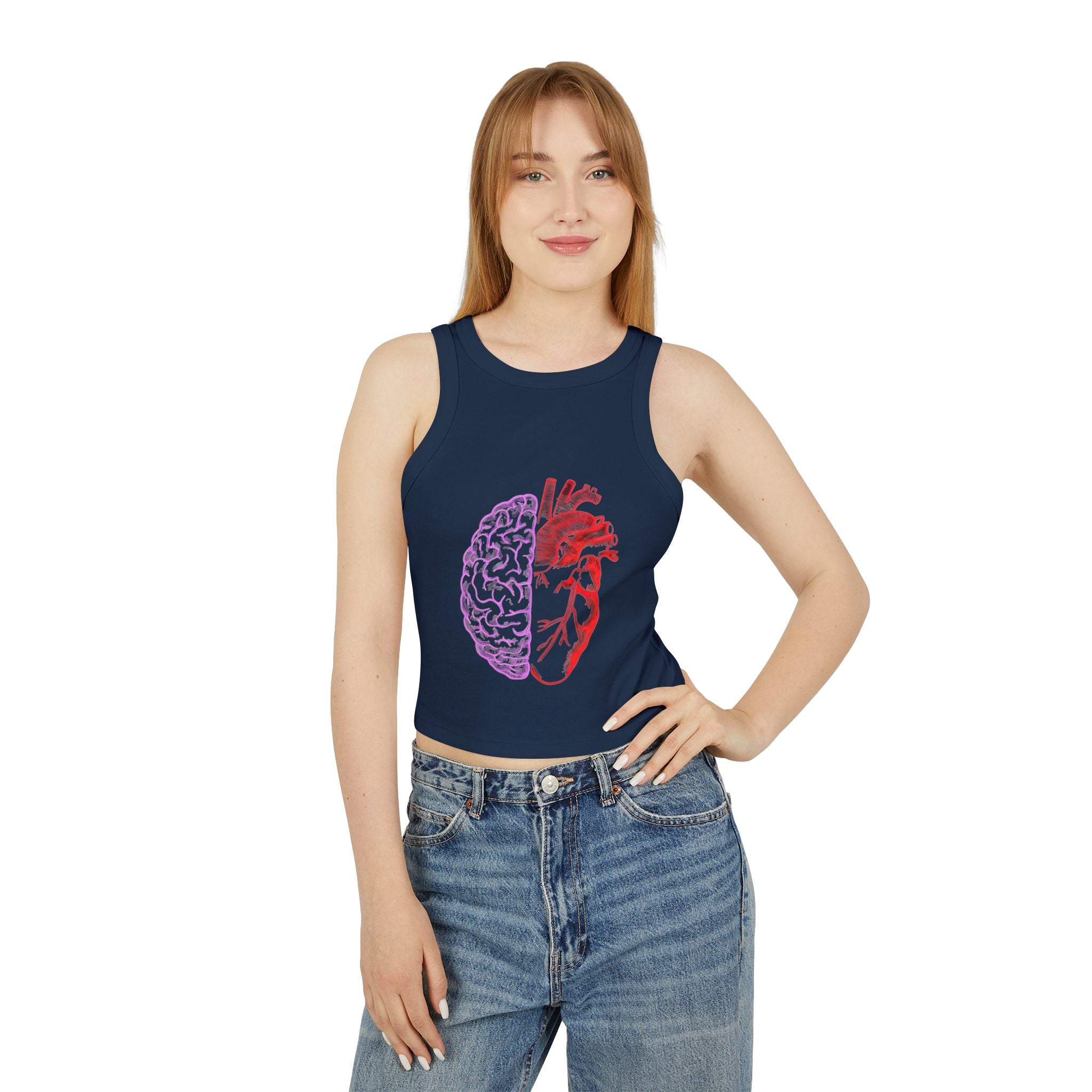 Heart & Brain Cropped Tank