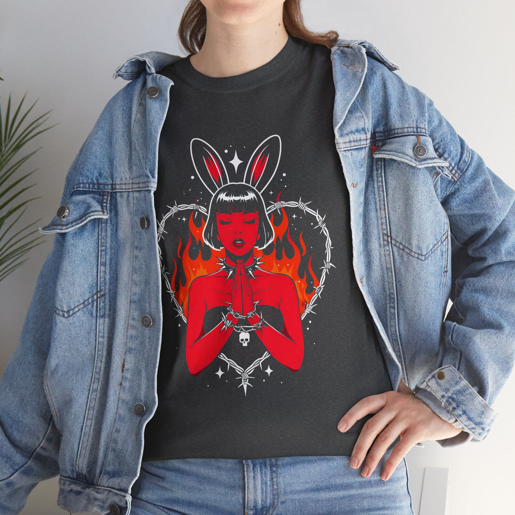 Edgy Bunny Heart Tee