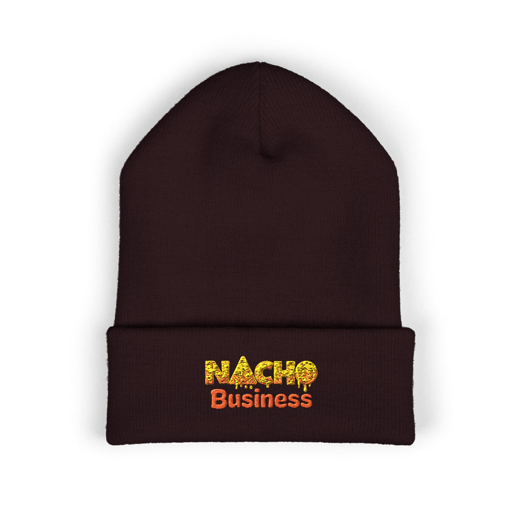 Nacho Business Embroidered Classic Cuffed Beanie