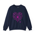 Spiderweb Heart Crewneck Sweatshirt