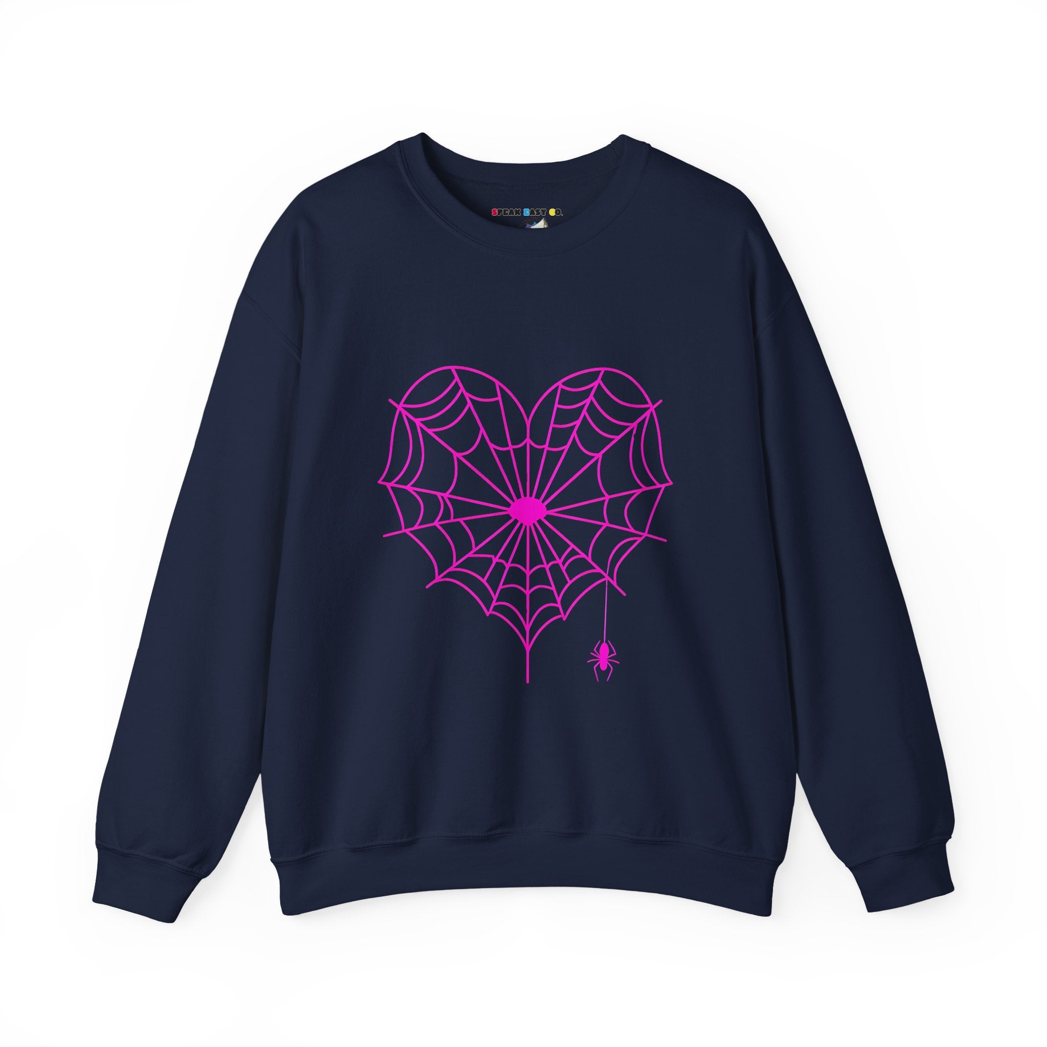 Spiderweb Heart Crewneck Sweatshirt