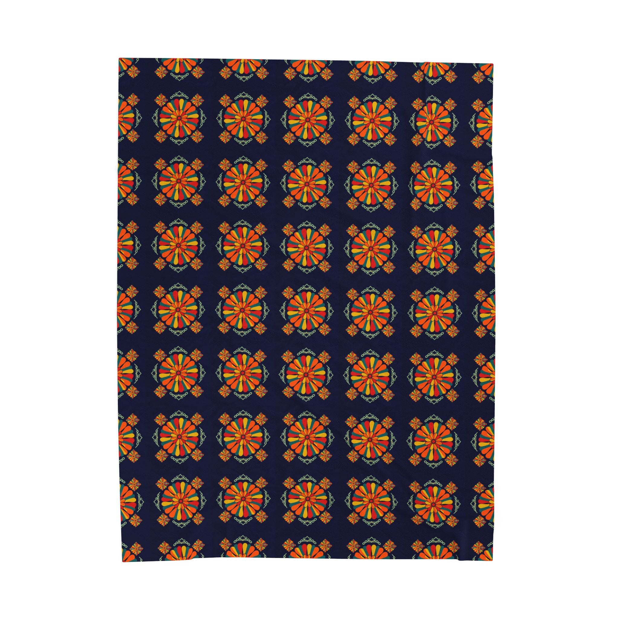 Geometric Design Velveteen Plush Blanket
