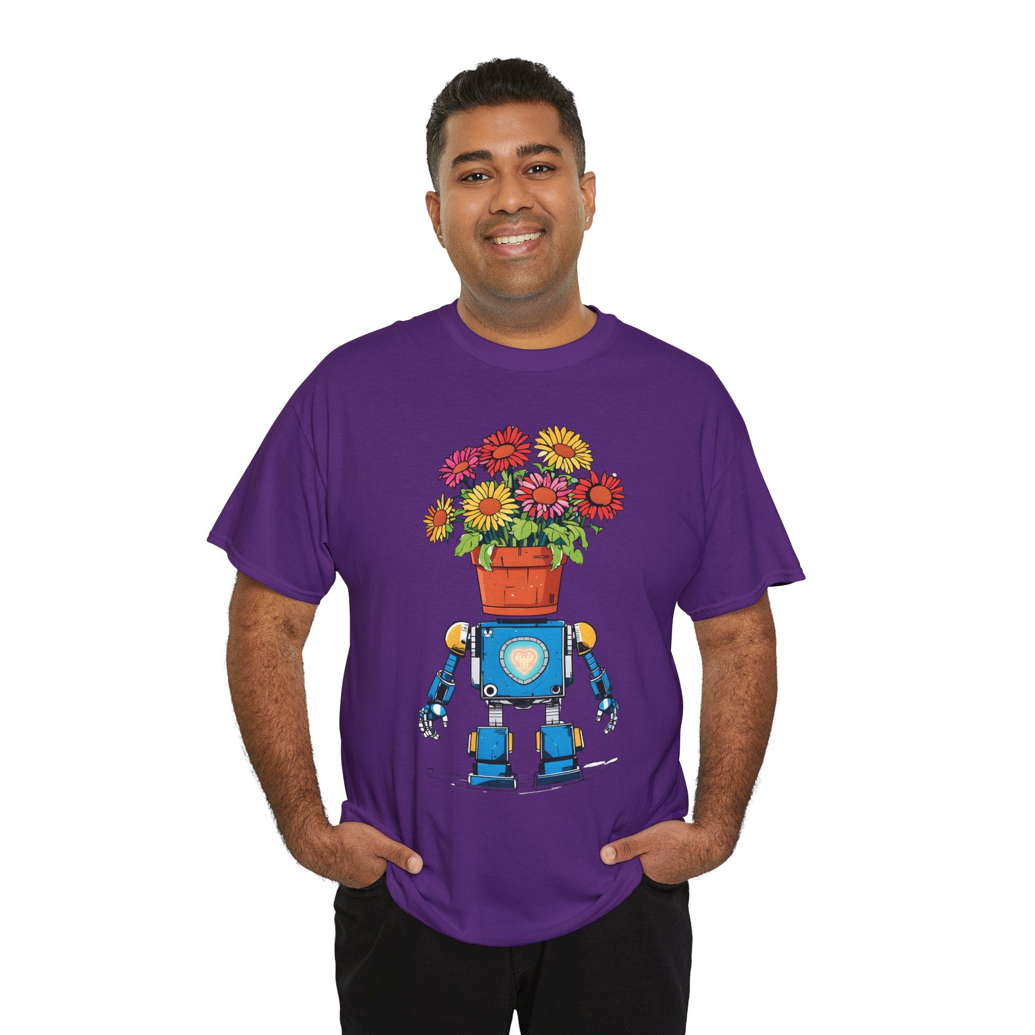 Robot Flower Power Tee