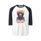"Happy Deathday" Clown 3/4th Sleeve Raglan Shirt