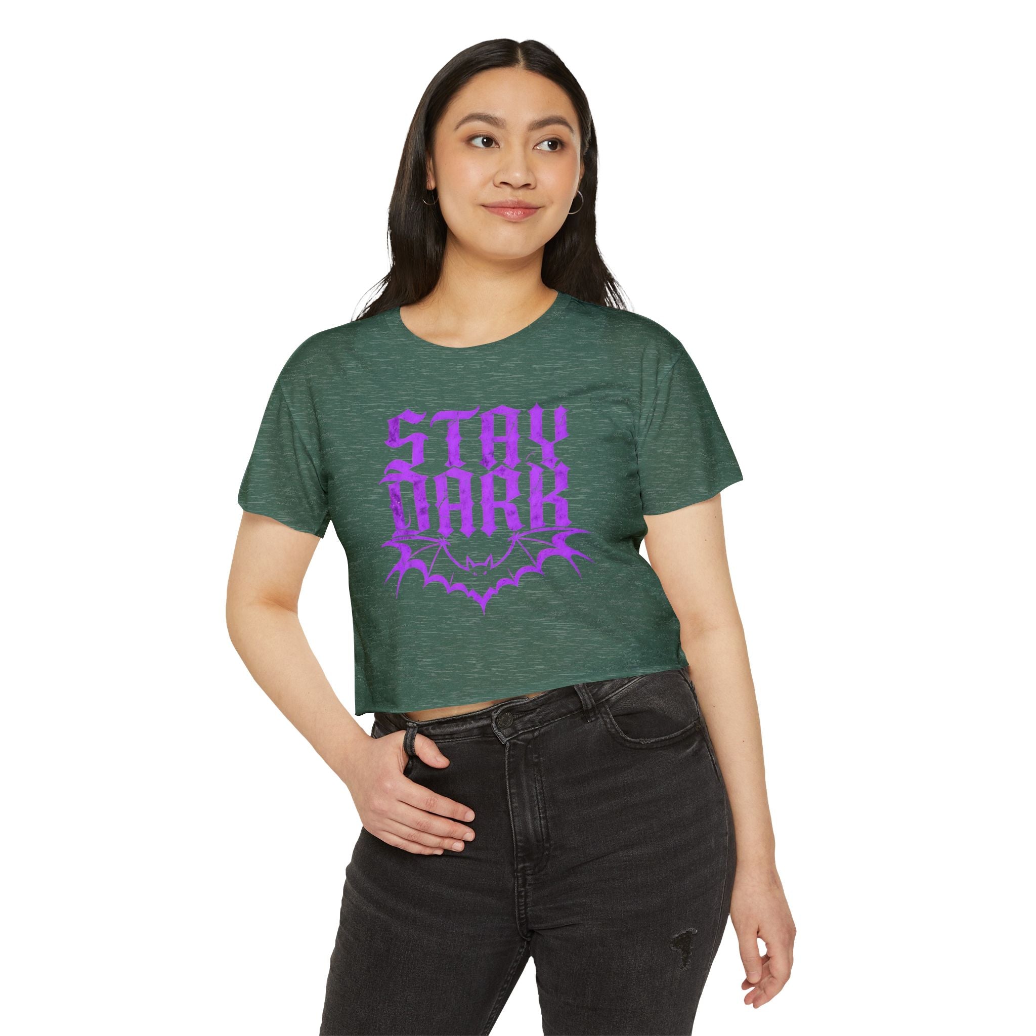 "Stay Dark" Cropped Tee