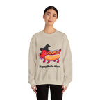 "Happy Hallo-Ween" Hotdog Costume Crewneck Sweatshirt