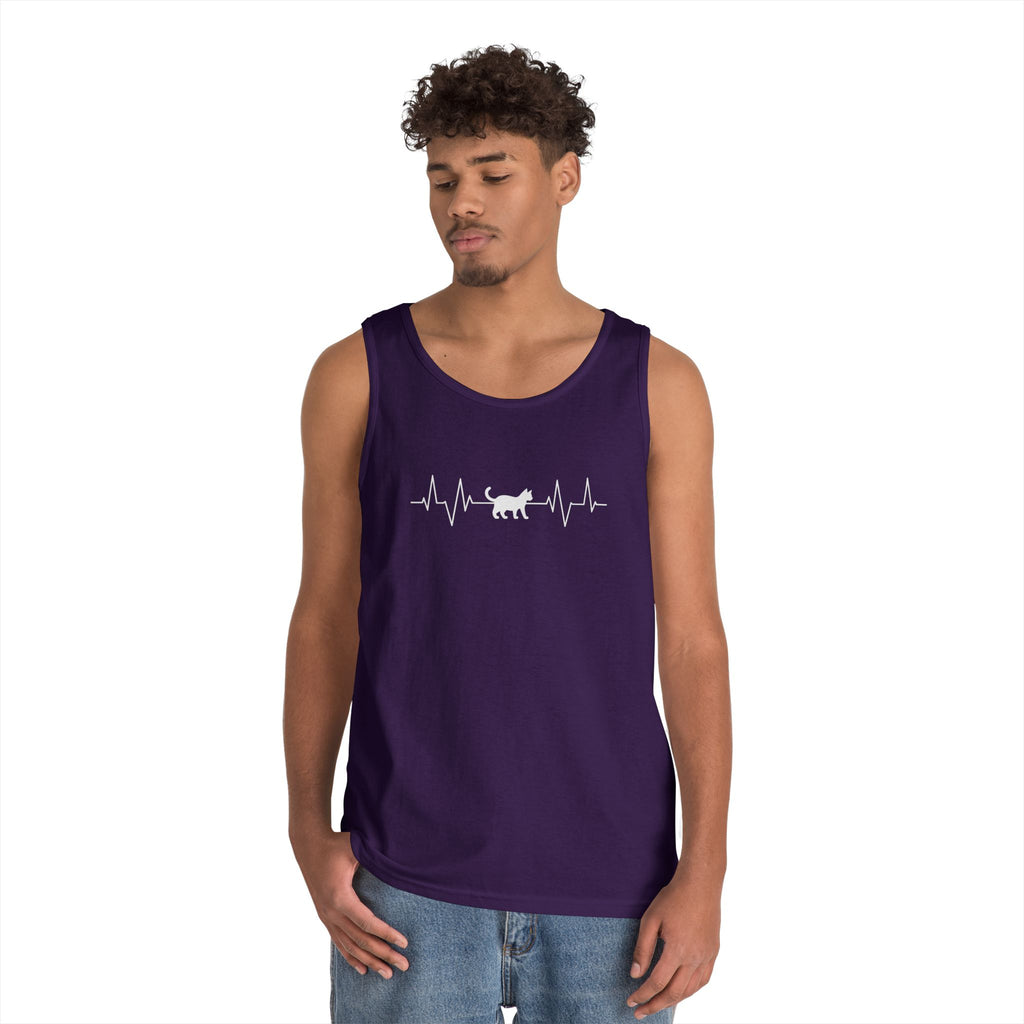 White Cat Heartbeat Tank