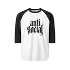 Anti-Social Three-Quarter Sleeve Raglan Shirt